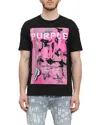 Purple Brand Short Sleeve Textured Inside Out Graphic Tee In Multi