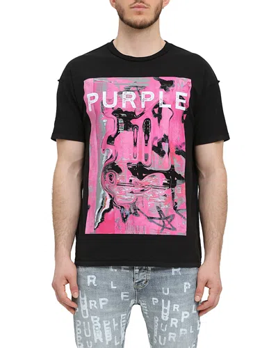 PURPLE BRAND SHORT SLEEVE TEXTURED INSIDE OUT GRAPHIC TEE