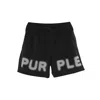 Purple Brand All Around Water Repellent Performance Shorts In Black