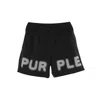 Purple Brand All Around Water Repellent Performance Shorts In Black