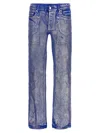 PURPLE BRAND PURPLE BRAND 'SILVER FOIL FLARE' JEANS