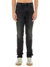 Purple Brand Skinny Black Denim Jeans In Black