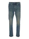 Purple Brand Blue Skinny Faded Jeans In Denim Black In Blue