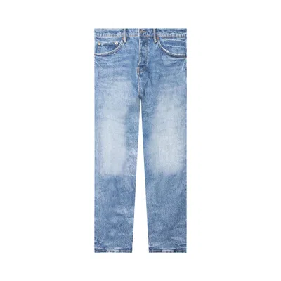 Pre-owned Purple Brand Skinny Coated Jeans 'light Indigo' | Blue | Men's Size 32