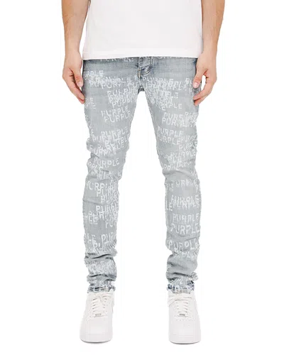 Purple Brand Skinny Fit Jeans In Light Indigo