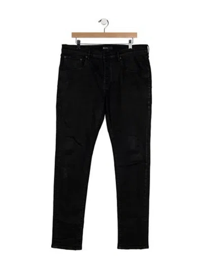 Pre-owned Purple Brand Skinny Jeans In Black
