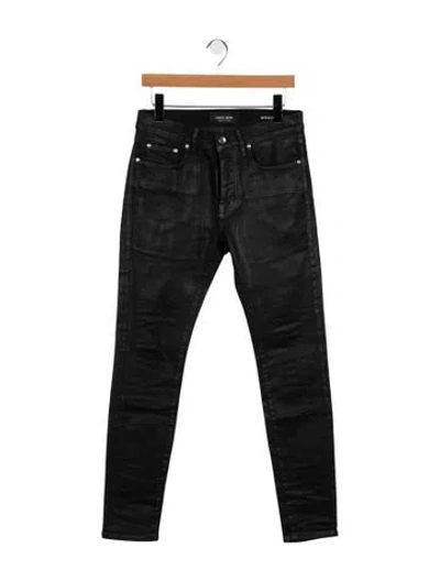 Pre-owned Purple Brand Skinny Jeans In Black