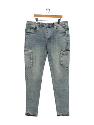 Pre-owned Purple Brand Skinny Jeans In Blue