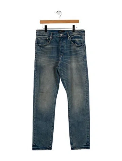 Pre-owned Purple Brand Skinny Jeans In Blue