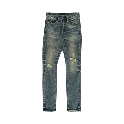 Pre-owned Purple Brand Skinny Jeans 'dark Indigo' In Blue