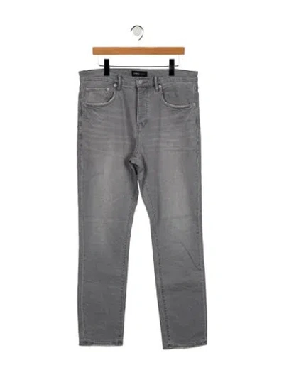 Pre-owned Purple Brand Skinny Jeans In Gray