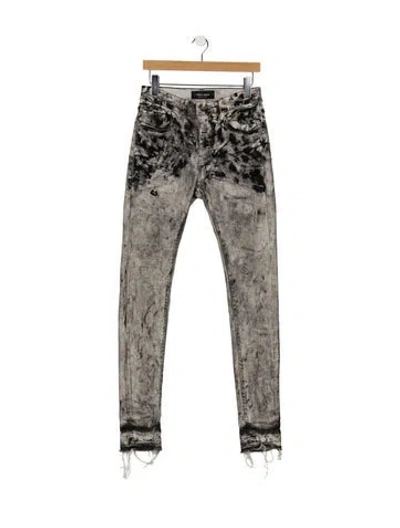 Pre-owned Purple Brand Skinny Jeans In Grey