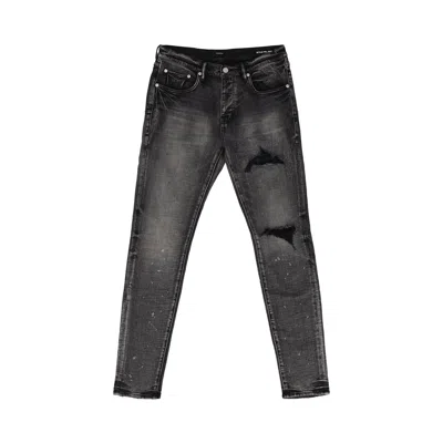 Pre-owned Purple Brand Skinny Plaid Patch 'black' | Men's Size 28