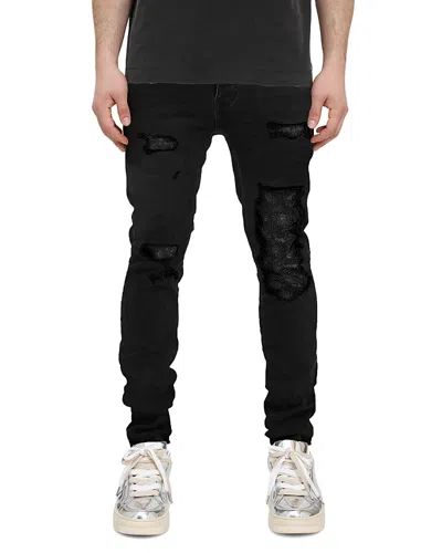 Purple Brand Skinny Repair Jeans In Black