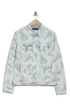 Purple Brand Snake Denim Jacket In Indigo Snake Print