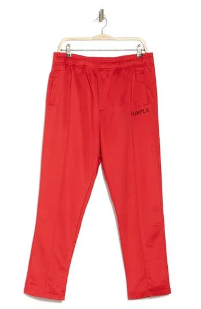Purple Brand Solid Track Pants In Red