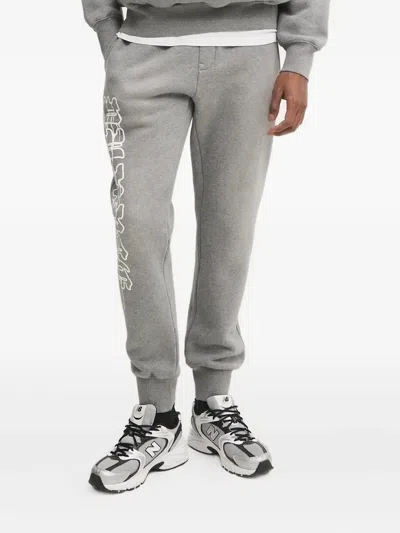 Purple Brand Spine-print Track Pants In Gray