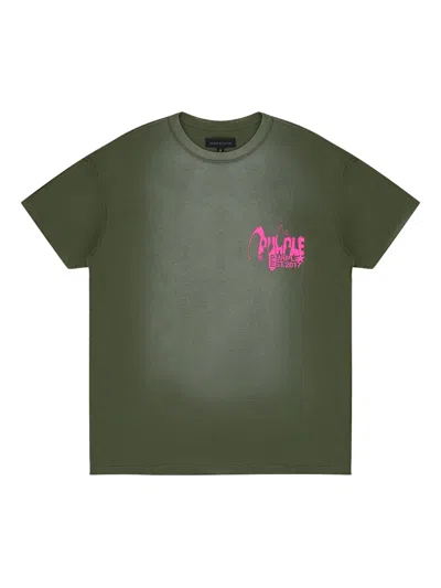 Purple Brand Stadium "green" Logo-print T-shirt