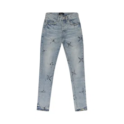 Pre-owned Purple Brand Star Monogram P001 Skinny Jeans 'blue' | Men's Size 30