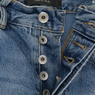 Purple Brand Stone Wash Destroy Indigo Skinny Jeans In Blue