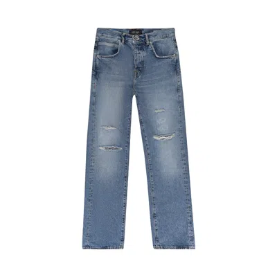 Pre-owned Purple Brand Stone Wash Destroy Skinny Jeans 'indigo' | Blue | Men's Size 38