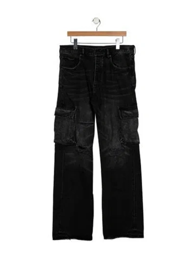 Pre-owned Purple Brand Straight-leg Jeans In Black