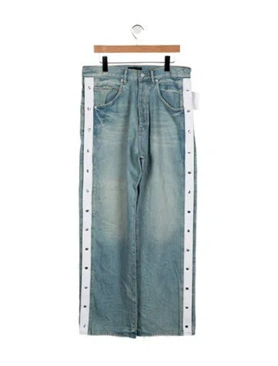 Pre-owned Purple Brand Straight-leg Jeans In Blue
