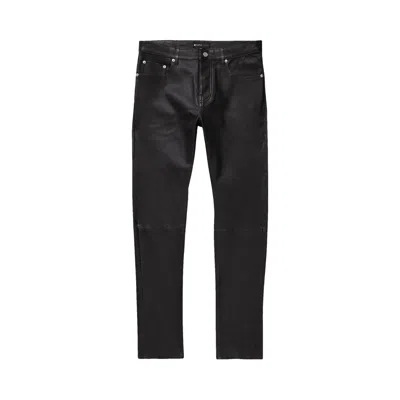 Pre-owned Purple Brand Stretch Leather Beauty Pants 'black' | Men's Size 33