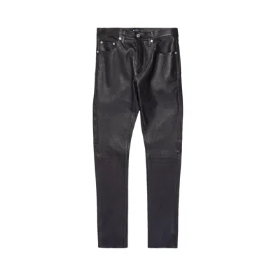 Pre-owned Purple Brand Stretch Leather Skinny Pant 'black' | Men's Size 30