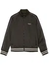 Purple Brand Striped-edge Lightweight Jacket In Green