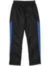 Purple Brand Striped Track Pants In Black