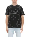 Purple Brand Rhinestone Embellished Cotton Graphic T-shirt