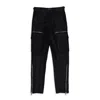 Purple Brand Suede Zip Cargo Pant Black Cargo Pants In Black