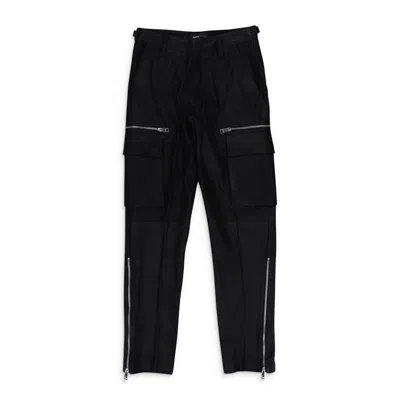 Purple Brand Suede Zip Cargo Pant Black Cargo Pants