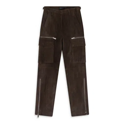 Purple Brand Suede Zip Cargo Pant Brown Cargo Pants