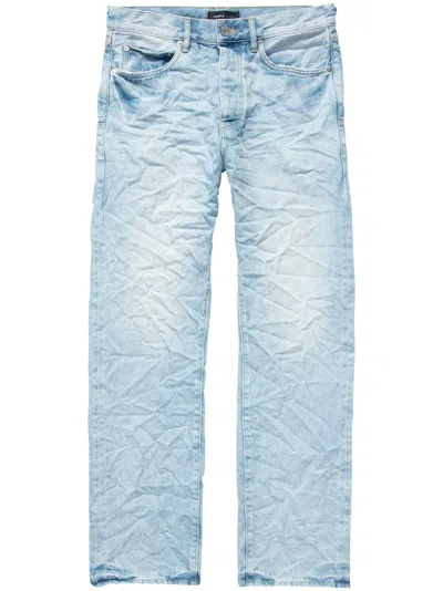 Purple Brand Halbhohe Straight-leg-jeans In Indigo