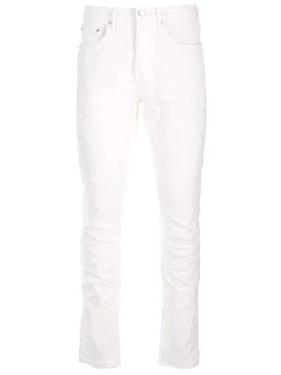 Purple Brand Supernova Straight Jeans In White