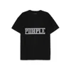 Purple Brand Embellished T-shirt In Black