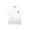 Purple Brand Oversized Graphic Mercerized Cotton T-shirt In White