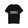 Purple Brand Embellished T-shirt In Black