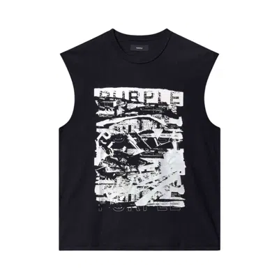 Pre-owned Purple Brand Tank Top 'black Foil' | Men's Size M