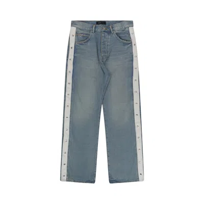 Pre-owned Purple Brand Tearaway Side Snaps Jeans 'light Indigo' | Blue | Men's Size 31