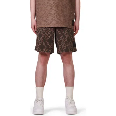 Purple Brand Terry Cloth Sweat Shorts In Short-winter Moss