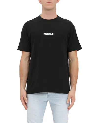 Purple Brand Textured Graphic Logo Tee