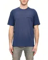 Purple Brand Textured Graphic Logo Tee In Blue