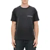 Purple Brand Textured Inside Out Cotton Graphic T-shirt In Black