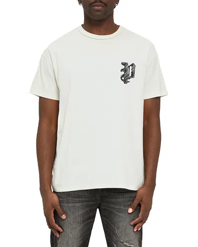 PURPLE BRAND TEXTURED INSIDE OUT LOGO TEE