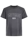 Purple Brand Textured Inside Out Tee In Gray