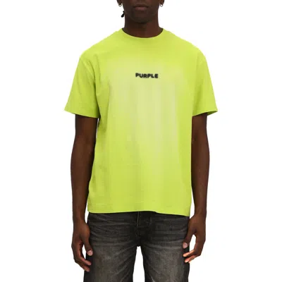 Purple Brand Textured Jersey Graphic T-shirt In Green