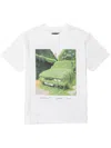 Purple Brand Textured Jersey Ss Tee Off White T-shirts In Weiss